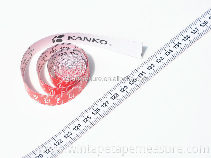 150cm promotional fiberglass sewing tailoring materials medical rulers types of tape measures with company logo and name